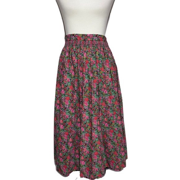 Alpen Trachten Vintage German Floral 100% Cotton Dirndl Skirt Size EU 38/US 2 - Picture 3 of 10